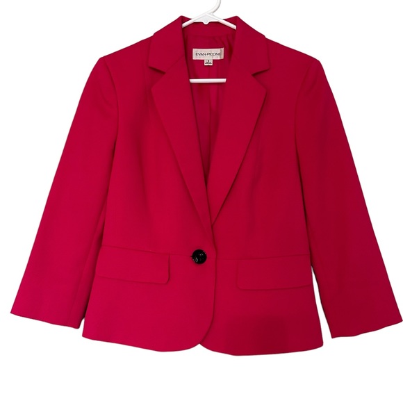 Evan Picone hot pink blazer 6 - Picture 1 of 7